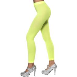 Smiffys Opaque Footless Tights Neon Green