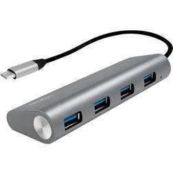 LogiLink USB C-4xUSB A M-F Adapter