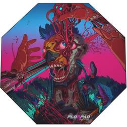Florpad Cyber Bot Floor Mat - Gray/Purple/Pink