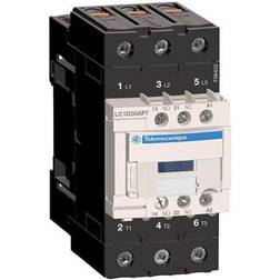 Schneider Electric Electric Tesys d contactor lc1d50ap7 3p 50a ac-3 22kw@400v 1no 1nc aux contact 230v 50/60hz ac coil