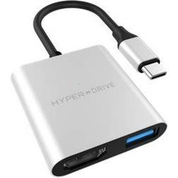 Hyper USB C-USB A/HDMI M-F Adapter