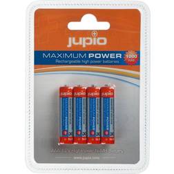 Jupio Rechargeable AAA Maximum Power Compatible 4-pack