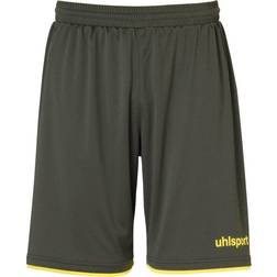 Uhlsport Club Shorts Unisex - Dark Olive/Fluo Yellow