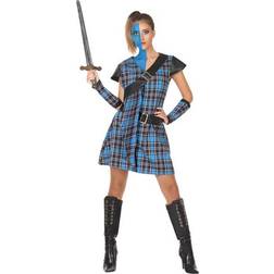 Th3 Party Scottish Woman Blue Costume
