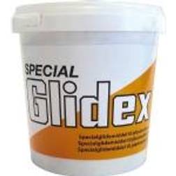 Unipak SPECIAL GLIDEX 1 kg til plastmuffe- og metalrør Sæbebaseret glidemiddel til montage af afløbsrør i metal eller plast