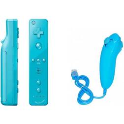 Tech of Sweden Nintendo Wii Motion Plus Remote + Nunchuck - Blue