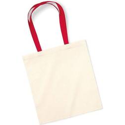 Westford Mill Bag For Life Contrast Handles - Natural/Classic Red
