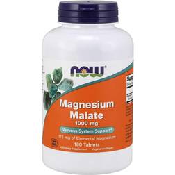 Now Foods NOW Magnesium Malate 1000 mg 180 tabletter