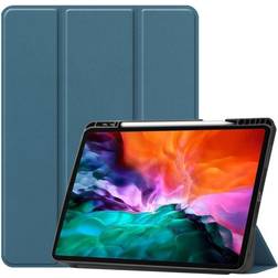 MTK iPad Pro 12.9" 2021 Slim fit tri-fold fodral Grön