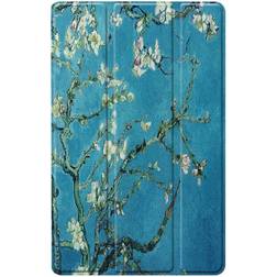 MTK Slim Fit Cover Till Samsung Galaxy Tab A 10.1 2019 Tree with Flowers