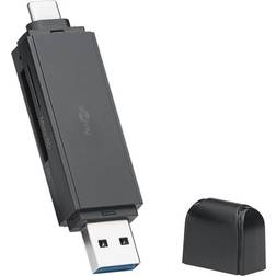 Goobay USB-C 2in1 card reader for MicroSD/SD (58261)