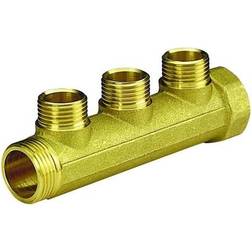 PETTINAROLI Brass manifold 3/4x1/2 for water- and heatingsystems 3 outlets