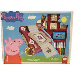 Peppa Pig Gurli Klistermärkesmaskin 22 delar Klistermärken & Stämp One Size Gurli Gris Leksaker
