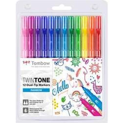 Tombow TwinTone Marker Rainbow 12-set