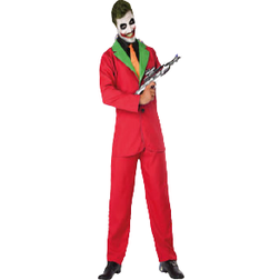 Atosa Joker Costume for Adults Red