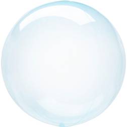 Folie-plast ballong Transparent Blå