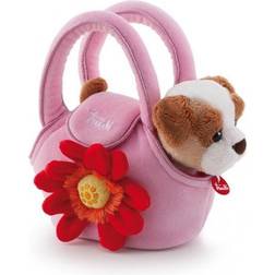 Trudi Hug Dog in Bag 20 cm rosa