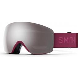 Smith Skyline Ski Goggles Chromapop Sun Platinum Mirror/CAT3 Merlot