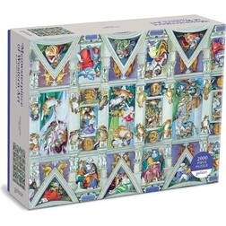 Galison Sistine Chapel Ceiling Meowsterpiece of Western Art 2000 Piece Puzzle 9780735369726