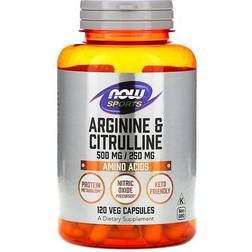 Now Foods NOW L-Arginine & Citrulline 500/250 120 vegkapslar