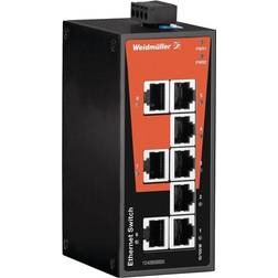 Weidmüller IE-SW-BL08-8TX, Ohanterad, Fast Ethernet (10/100) Full duplex