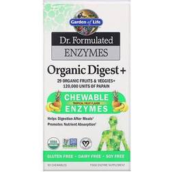 Garden of Life Enzymes Organic Digest+ Tropical Fruit 90 st