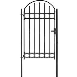 vidaXL Fence Gate with Arched Top 100x175cm