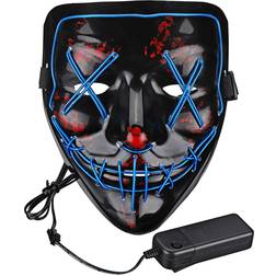 El Wire Purge LED Mask Blue