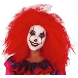 Fiestas Guirca Clown Large Wig Red