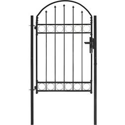 vidaXL Fence Gate with Arched Top 100x150cm