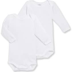 Petit Bateau Babies L/S Bodysuit 2-Pack - White (A01T3-00)
