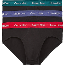 Calvin Klein Cotton Stretch Briefs 3-pack - B-Maya Blue/Soft Grape/Rustic Red