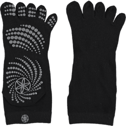 Gaiam Grippy Yoga Socks Medium/Large - Black/Grey