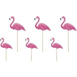 PartyDeco Partypicks Flamingo 6-pack