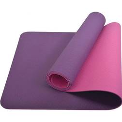 Schildkröt Fitness yogamatta Bicolor 180 x 61 cm lila/rosa