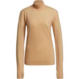 adidas Primeknit Mid Layer Shirt Women - Ambient Blush Mel/Pulse Yellow