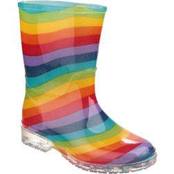Cotswold Kid's Patterned PVC Childrens Welly Wellington - Rainbow