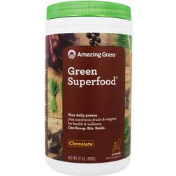 Amazing Grass Green SuperFood Drink Powder Cacao Chocolate Infusion 60 Servings