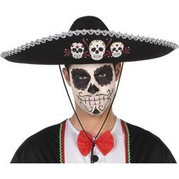 Th3 Party Hatt Halloween Mexikanare Svart