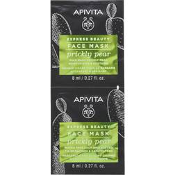 Apivita Moisturizing And Revitalizing Mask With Prickly Pear 2x8ml