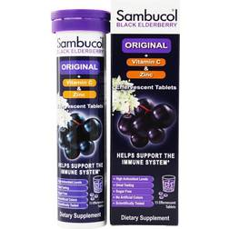 Sambucol Black Elderberry Original Formula Vitamin C Zinc 15 Effervescent Tablet(s)