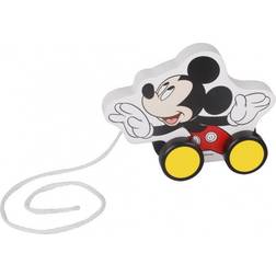 Disney dragfigur Mickey Mouse 12,3 cm trä vit/svart