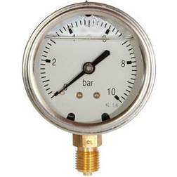 Erik Færgemann Pressure gauge 1/4xø63 0-10 bar lm w/glycerine