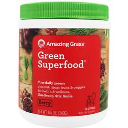 Amazing Grass Green SuperFood Drink Powder Berry 30 Servings