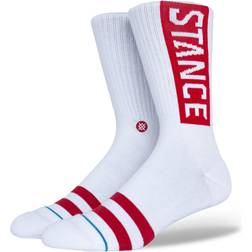 Stance OG Crew Socks Unisex - WhiteRed