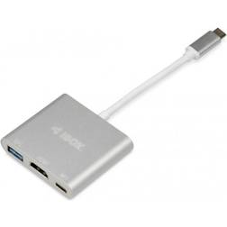 iBox USB C-USB A/HDMI/USB C M-F 0.1m