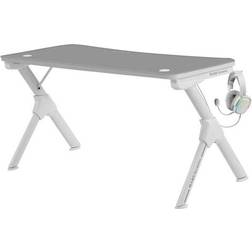 Mars Gaming MGD140 Gaming Desk - White/Grey