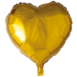 Procos Folie ballong hjärta 46 cm GULD