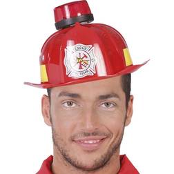 Fiestas Guirca Mens Firemans Helmet With Light & Sound