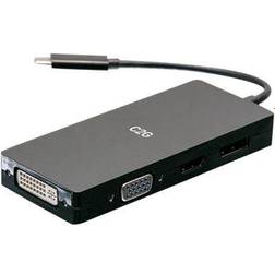 C2G USB C-HDMI/DisplayPort/DVI/VGA M-F Adapter